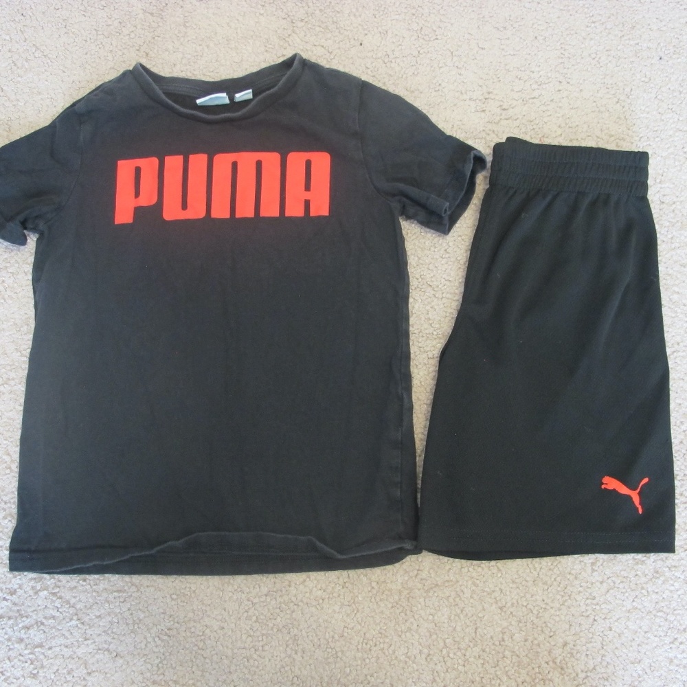 Bundle of 2 Boy’s Puma Outfit Shirt & Shorts Size XS (5/6) GUC